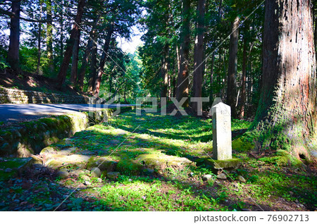 Heisenji Hakusan Shrine Former approach 100 best roads in Japan Stone monument 76902713