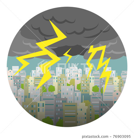 Illustration of lightning strike Illustration of lightning strike 76903095