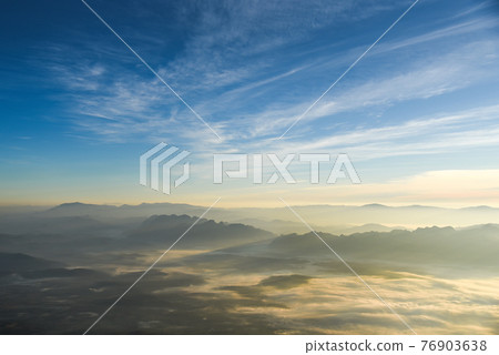 Beautiful layers of mountain landscape Beautiful layers of mountain landscape 76903638