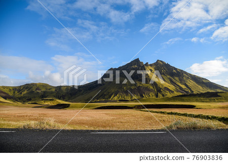 mountain landscape in summer of Iceland mountain landscape in summer of Iceland 76903836
