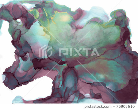 Chameleon color, brown watercolor background with gold glitter. Watercolor alcohol ink splash, liquid flow texture paint, yellow abstract digital paper fine art pattern. Vector Chameleon color, brown watercolor background with gold glitter. Watercolor alcohol ink splash, liquid flow texture paint, yellow abstract digital paper fine art pattern. Vector 76905610