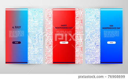 USA Independence Day Web Design 76908699