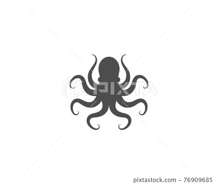 Octopus logo ilustration vector Octopus logo ilustration vector 76909685