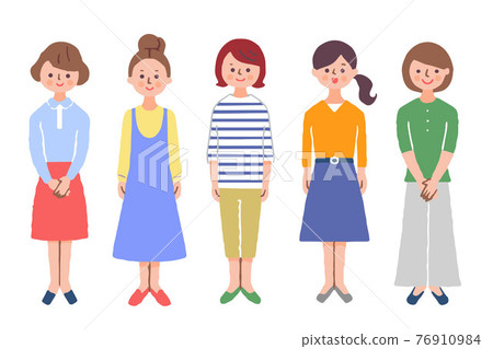 5個女人全身 5個女人全身 76910984