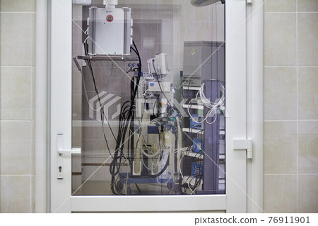 Novgorod, Russia, Aleksandr Kirillov - 01182019: Operating room in a Russian hospital Novgorod, Russia, Aleksandr Kirillov - 01182019: Operating room in a Russian hospital 76911901