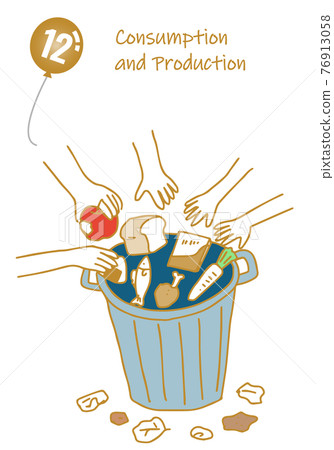 Simple touch illustration of responsibility image of producer and consumer 12 Simple touch illustration of responsibility image of producer and consumer 12 76913058