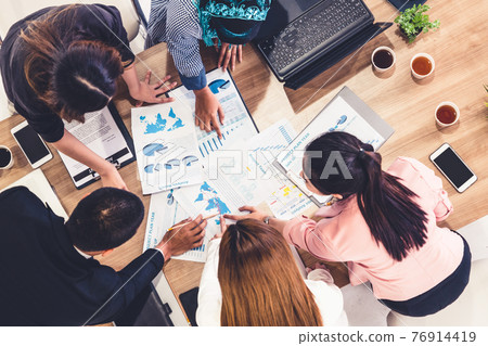 Business People in Group Meeting at Office Room. Business People in Group Meeting at Office Room. 76914419