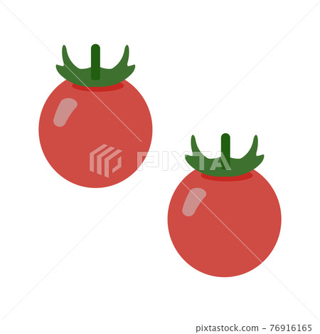 Simple petit tomato illustration flat design Simple petit tomato illustration flat design 76916165