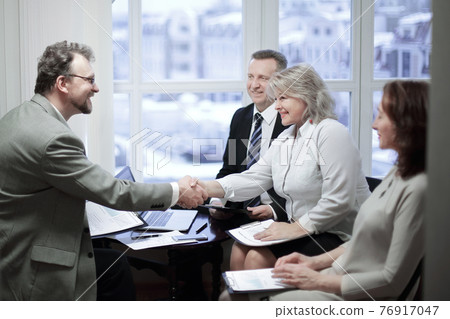 handshake financial partners prior to discussion of the transaction handshake financial partners prior to discussion of the transaction 76917047