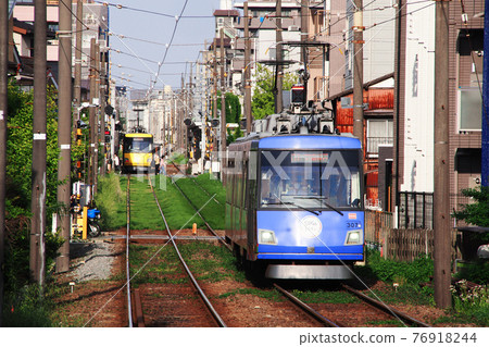 東急世田谷線|世田谷至上町站之間的列車(SDGs列車) 東急世田谷線|世田谷至上町站之間的列車(SDGs列車) 76918244