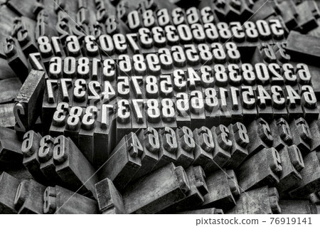 old, grunge metal type 76919141