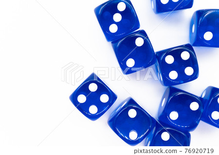 Dice white background 76920719