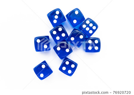 Dice white background 76920720