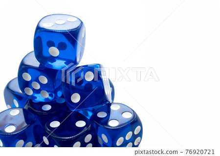 Dice white background Dice white background 76920721