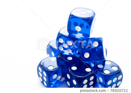 Dice white background 76920722