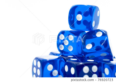 Dice white background 76920723