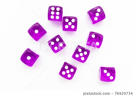 Dice white background Dice white background 76920734
