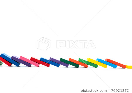 Domino white background 76921272