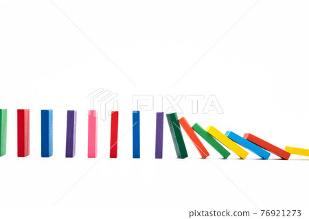 Domino white background 76921273