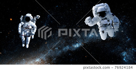 Astronaut spaceman do spacewalk while working for space station Astronaut spaceman do spacewalk while working for space station 76924184