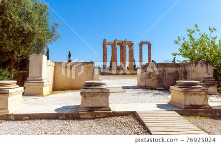 Temple of Olympian Zeus, Athens, Greece, Europe 76925024