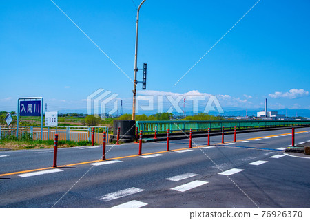 入間川平塚橋早春風光荒川支流 入間川平塚橋早春風光荒川支流 76926370