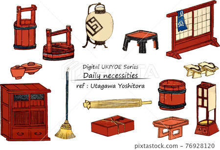 Edo folk implement set 76928120
