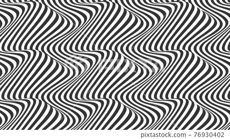 Black and white flowing stripes. Abstract pattern Black and white flowing stripes. Abstract pattern 76930402