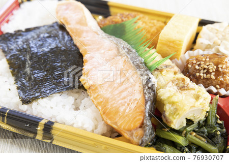 Delicious silver salmon lunch Delicious silver salmon lunch 76930707