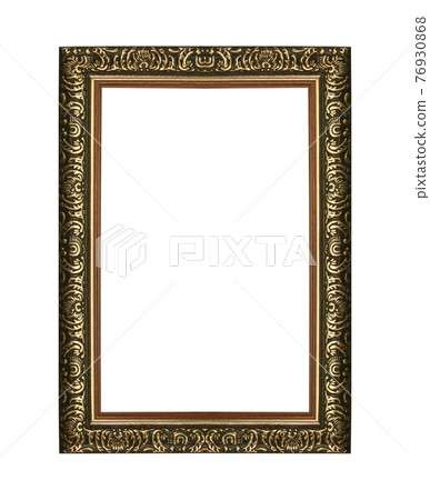 Picture frame on white background Picture frame on white background 76930868
