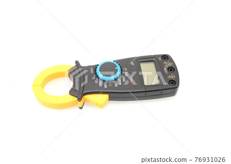 Digital clamp meter isolated on white background Digital clamp meter isolated on white background 76931026