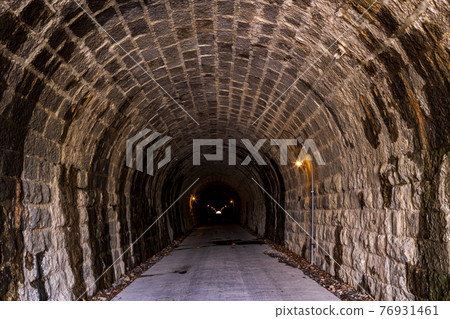 (Shizuoka Prefecture) Inside seen from the Old Amagi Tunnel North Exit Garden (Yugashima side) in Izu (Shizuoka Prefecture) Inside seen from the Old Amagi Tunnel North Exit Garden (Yugashima side) in Izu 76931461