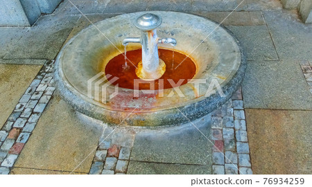 Termal mineral spring in Karlovy Vary. Czech Republic 76934259