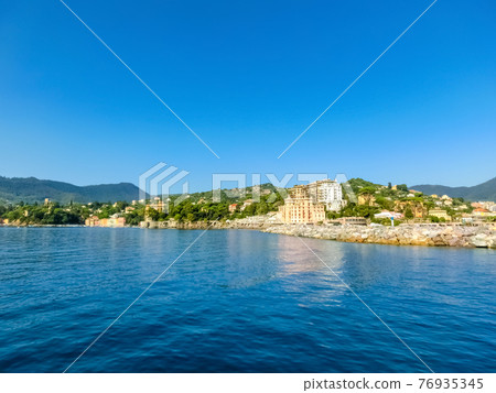 Travel view of town Rapallo at Italy Travel view of town Rapallo at Italy 76935345