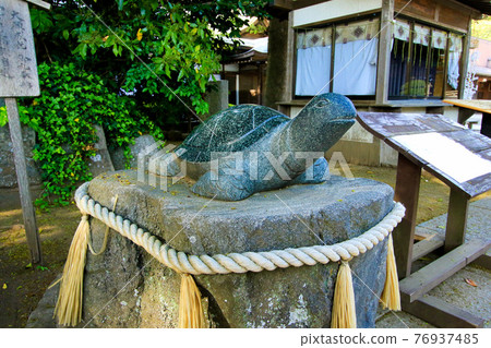 Kameishi statue at Sakatsura Isozaki Shrine 76937485
