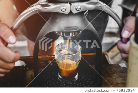 Handmade Rok coffee maker espresso shot. 76938054