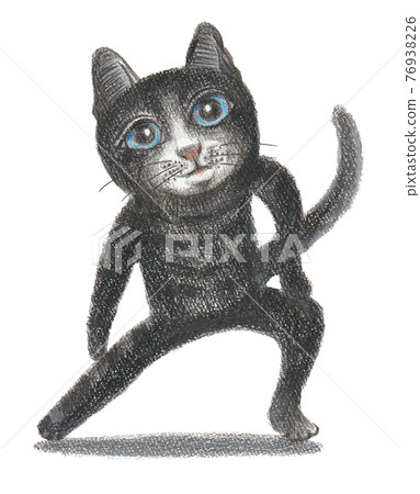 Cats enjoying yoga Cats enjoying yoga 76938226