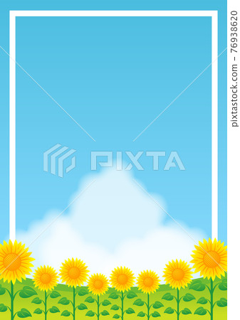 Illustration image of sunflower field 76938620