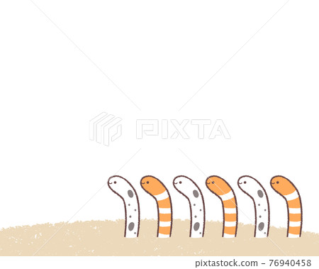 Lower right frame of spotted garden eel and Nishikianago 76940458