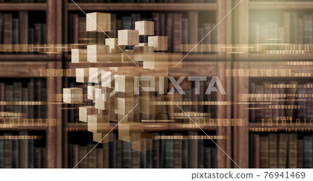 Space with old books Space with old books 76941469