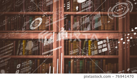 Space with old books 76941470