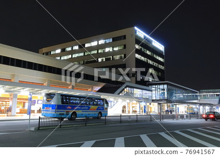Night view of Osaka International Airport Terminal 76941567