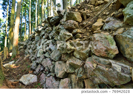Honmaru and Ishigaki, Tanba Province Shuzan Castle built by Akechi Mitsuhide 76942028