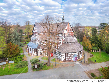Aerial view of Church of Peace in Swidnica Aerial view of Church of Peace in Swidnica 76942045
