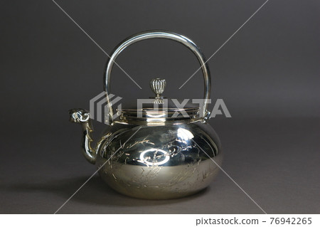Hatakura Roku Hakugin Yubin Silver Bottle Kyusu Antiques 76942265