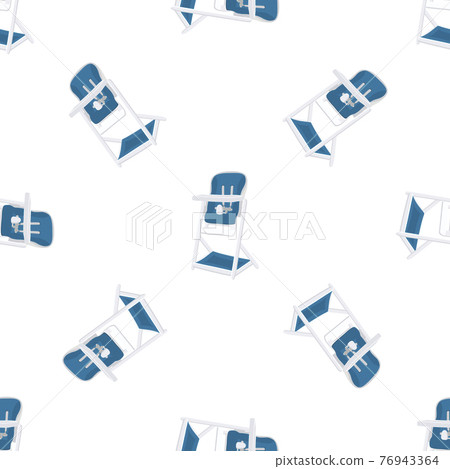 Illustration on theme colorful modern child high chair Illustration on theme colorful modern child high chair 76943364