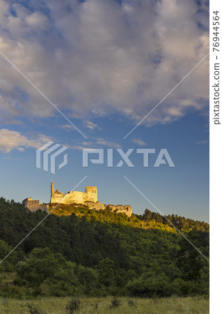 Cachtice ruins in West Slovakia 76944564