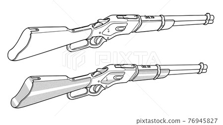Western rifle, back, side 76945827