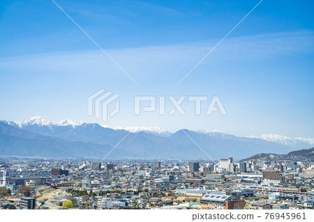 松本市從弘法山到北阿爾卑斯山 76945961