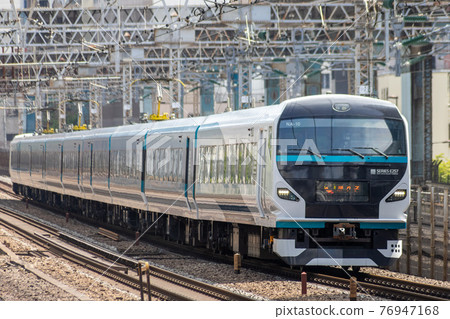 Limited express train on the Tokaido line 76947168